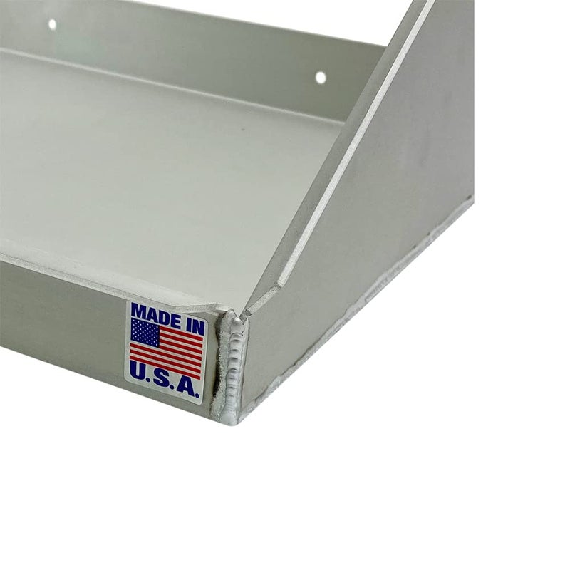 Pit Posse 540 Tool Box Storage Holder Tray Shelf Aluminum Cabinet - Made in USA - Enclosed Cargo Race Trailer Shop Garage Accessory for Toolboxes (Silver) - Image 3
